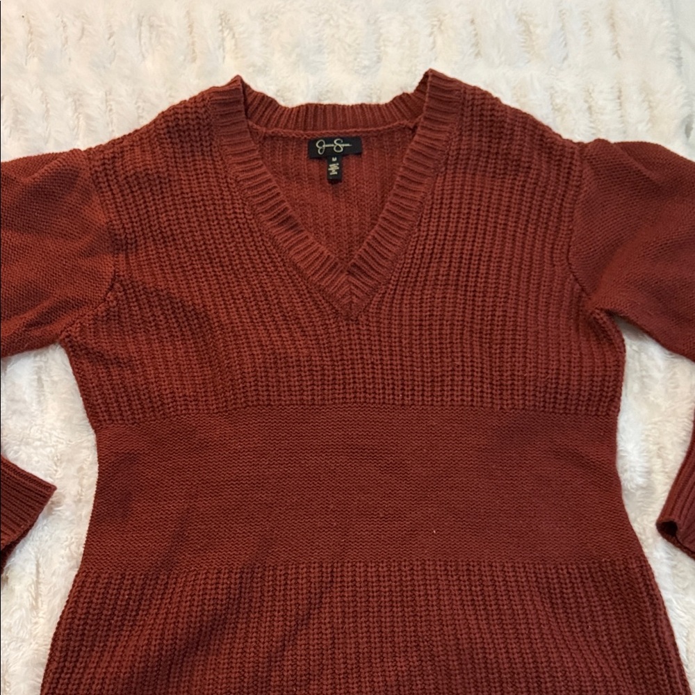 Women's Rust Sweater - Picture 3 of 5